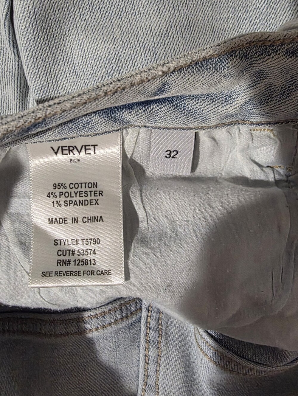 Vervet Alyssa 90s Vintage Straight Cargo Jeans High Rise Size 32 - Picture 8 of 8